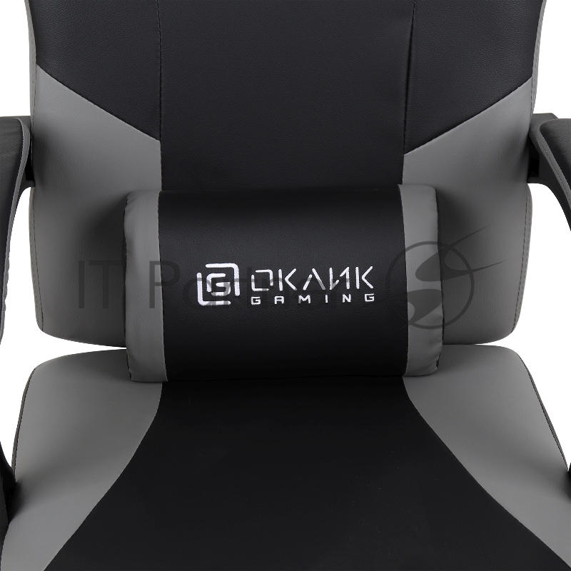 Кресло игровое Оклик Spirit черный/серый