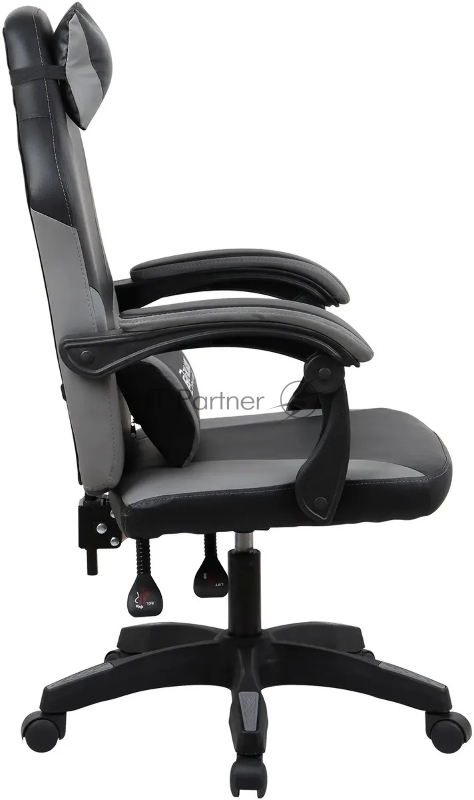 Кресло игровое Оклик Spirit черный/серый