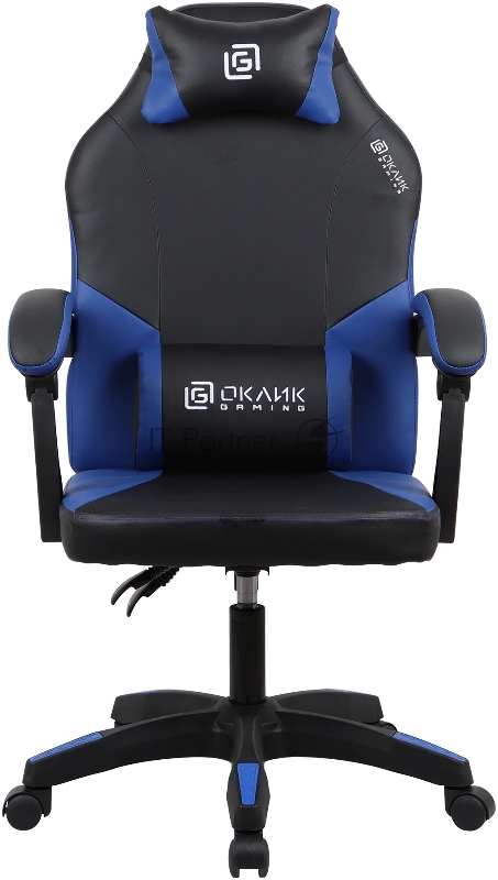 Кресло игровое Оклик Spirit черный/синий