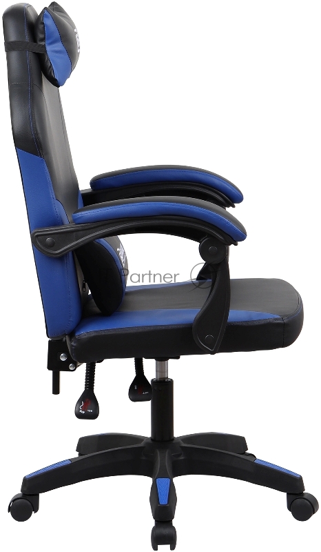 Кресло игровое Оклик Spirit черный/синий