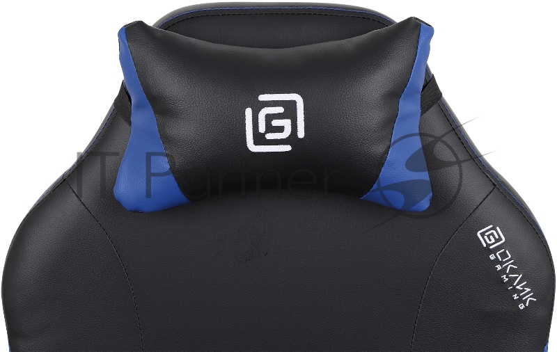 Кресло игровое Оклик Spirit черный/синий