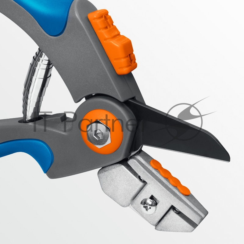 Контактный секатор GRINDA P-56, 205 мм, легированная сталь, двухкомпонентные рукоятки, PROLine (23456)