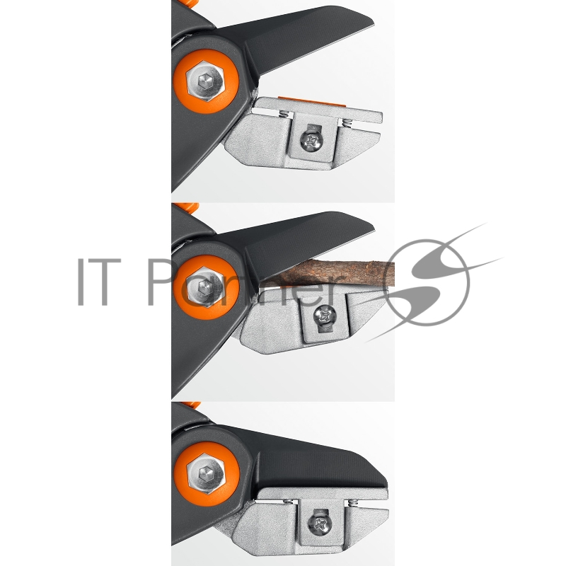 Контактный секатор GRINDA P-56, 205 мм, легированная сталь, двухкомпонентные рукоятки, PROLine (23456)