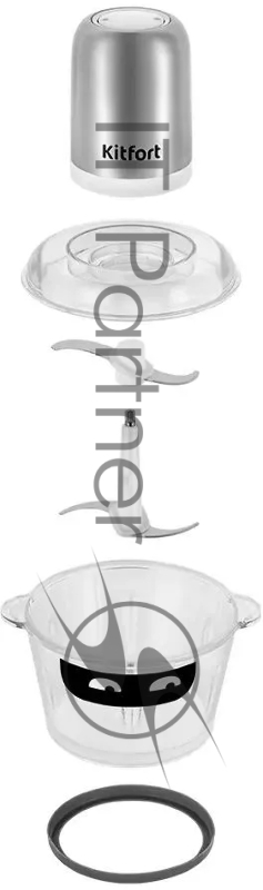 Измельчитель электрический Kitfort КТ-3518 1.8л. 300Вт серебристый