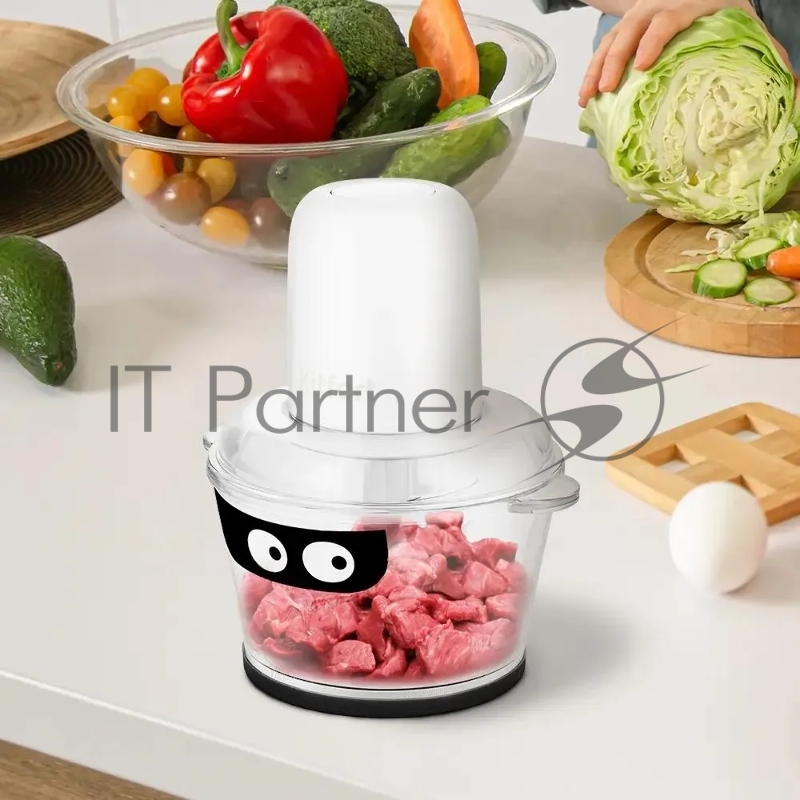 Измельчитель электрический Kitfort КТ-3519 1.8л. 300Вт белый