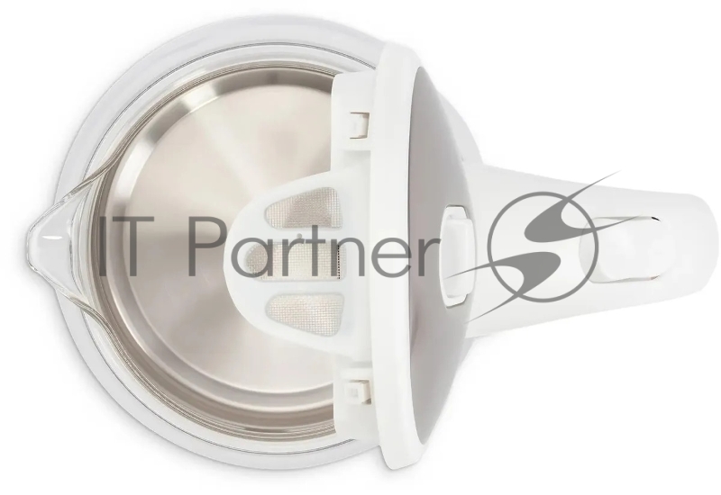 Чайник электрический Hyundai HYK-G3506 1.7л. 2200Вт белый/серебристый корпус: стекло