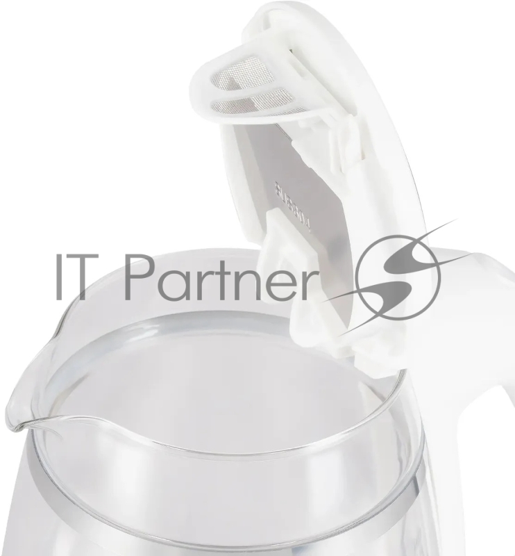 Чайник электрический Hyundai HYK-G3506 1.7л. 2200Вт белый/серебристый корпус: стекло