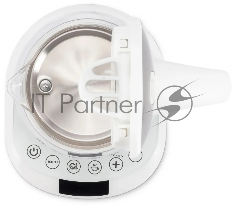 Чайник электрический Hyundai HYK-G5507 1.7л. 2200Вт белый/серебристый корпус: стекло