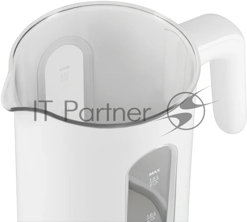 Чайник электрический Hyundai HYK-G5510 1.5л. 2200Вт белый/прозрачный корпус: стекло