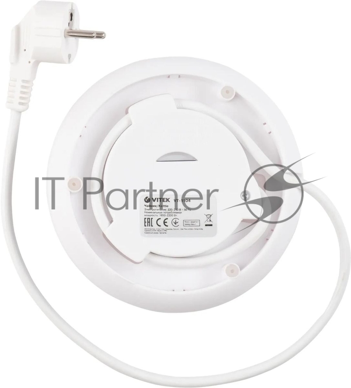 Чайник электрический Vitek VT-1104 1.5л. 2200Вт разноцветный корпус: металл/пластик