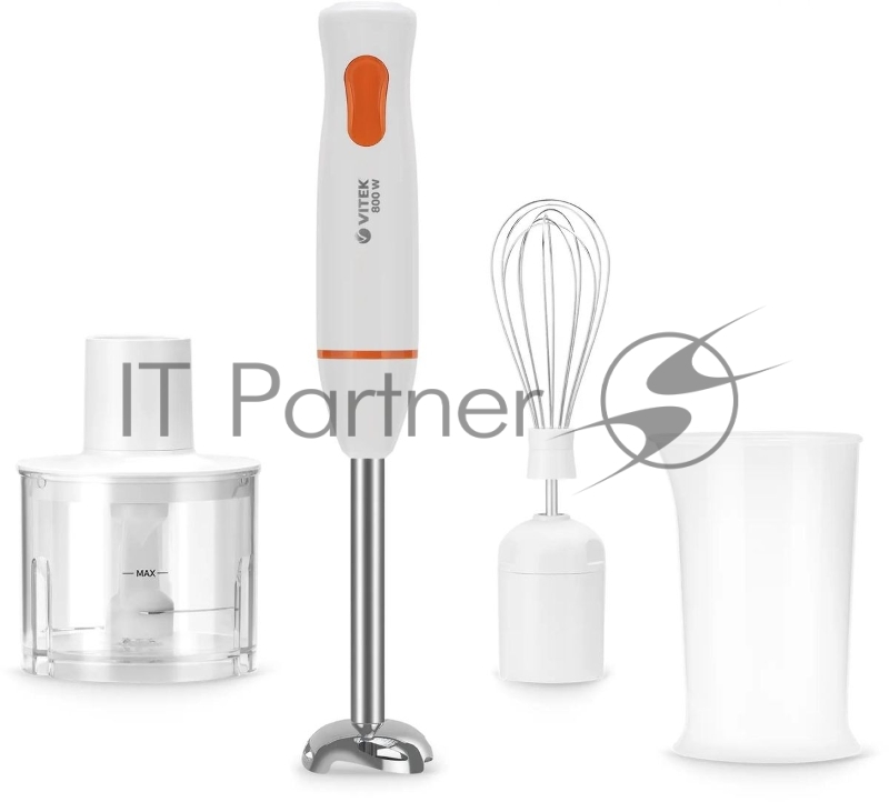 Блендер погружной Vitek Orange VT-3406 белый/оранжевый 700Вт