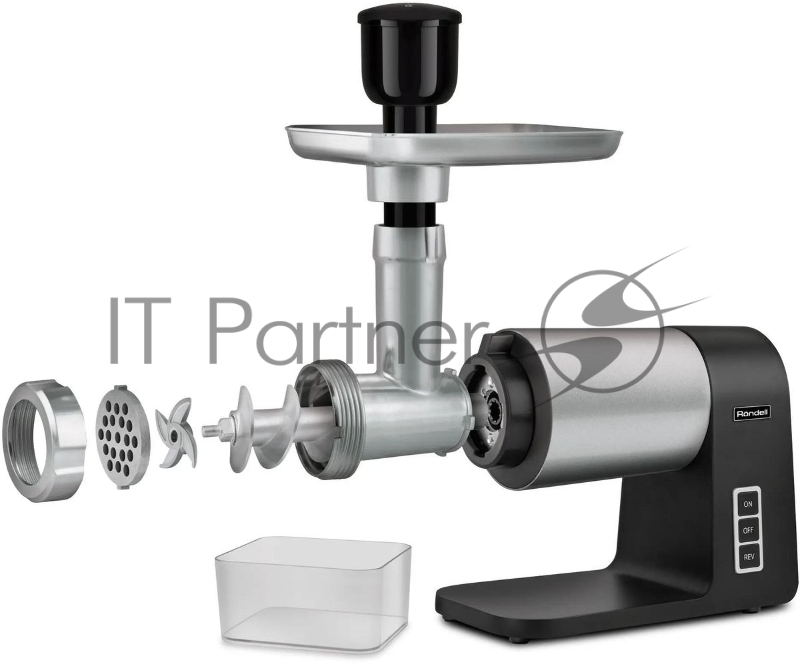 Мясорубка Rondell 1451-RE-01, 2300Вт, серебристый/черный