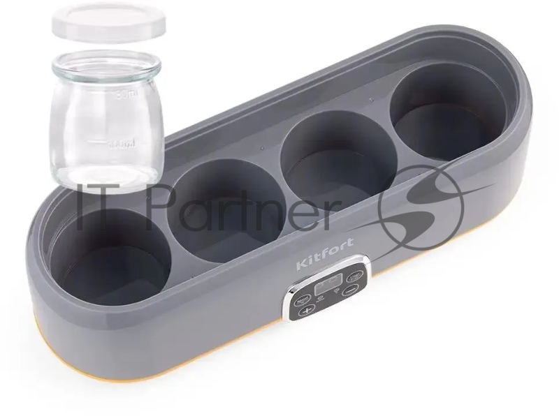 Йогуртница Kitfort КТ-6040 20Вт 8б. 200мл упр.:электрон. серый