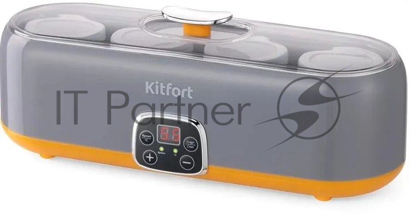 Йогуртница Kitfort КТ-6040 20Вт 8б. 200мл упр.:электрон. серый