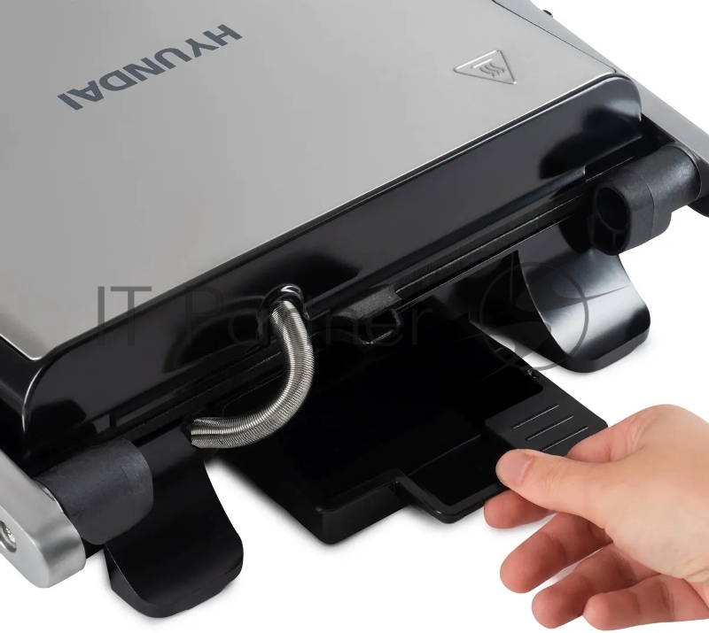 Электрогриль Hyundai HYG-2044 2000Вт черный/черный