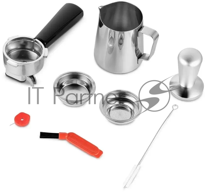 Кофеварка рожковая Kitfort КТ-7173 1550Вт черный/нержавеющая сталь