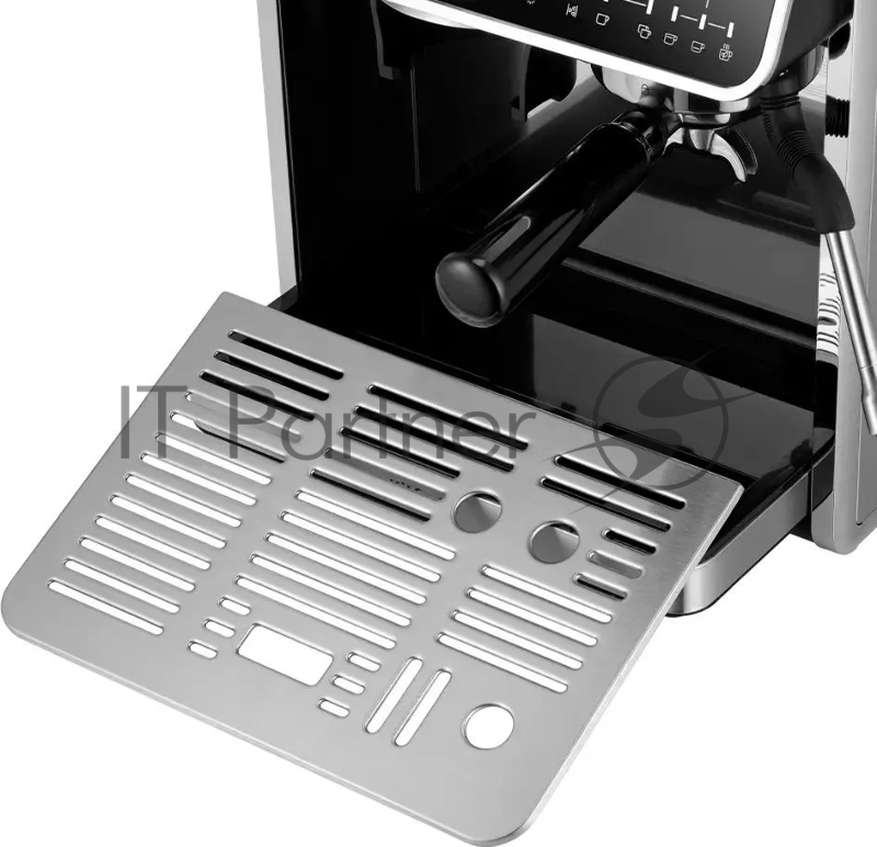 Кофеварка рожковая Kitfort КТ-7321 2800Вт нержавеющая сталь/черный