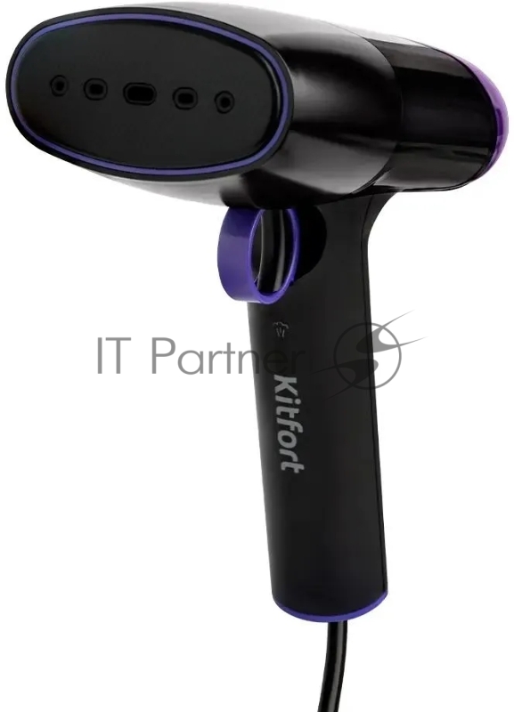 Отпариватель ручной Kitfort КТ-9114 1500Вт черный/фиолетовый