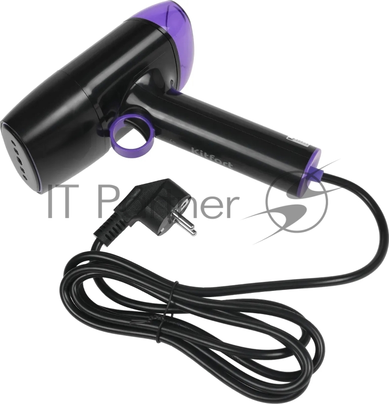 Отпариватель ручной Kitfort КТ-9114 1500Вт черный/фиолетовый