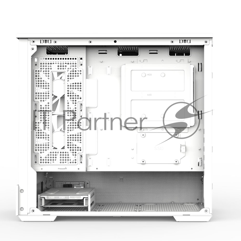Корпус MiniTower Zalman P30 White (mATX, без БП, ARGB, USB3.2 Type-A + USB3.2 Type-C) (Zalman P30 White)