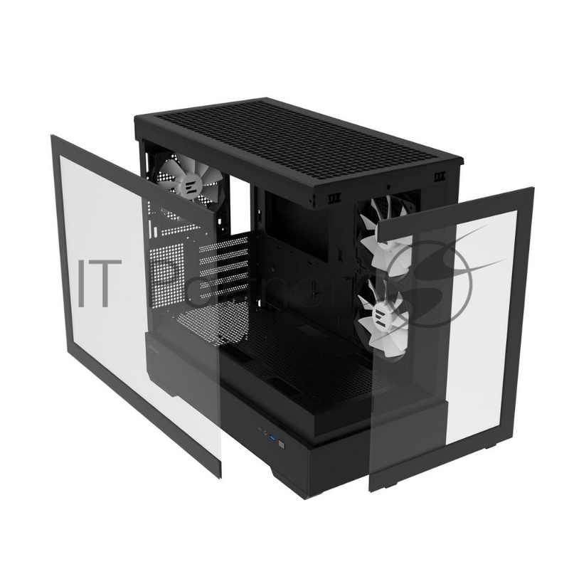 Корпус MiniTower Zalman P30 Black (mATX, без БП, ARGB, USB3.2 Type-A + USB3.2 Type-C) (Zalman P30)