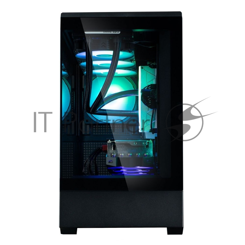 Корпус MiniTower Zalman P30 Black (mATX, без БП, ARGB, USB3.2 Type-A + USB3.2 Type-C) (Zalman P30)