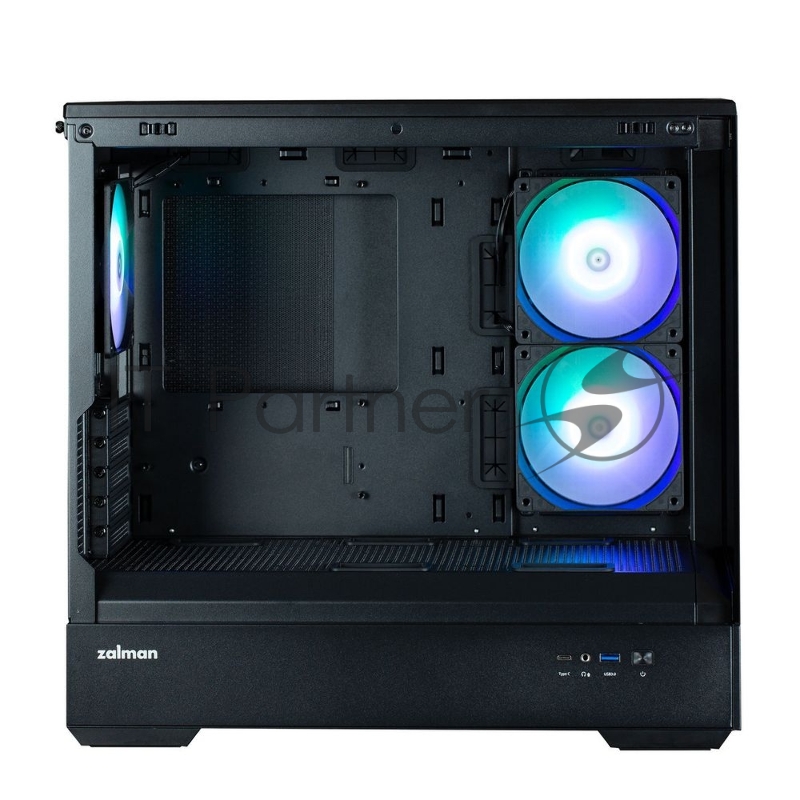 Корпус MiniTower Zalman P30 Black (mATX, без БП, ARGB, USB3.2 Type-A + USB3.2 Type-C) (Zalman P30)