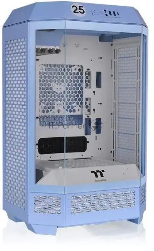 Корпус Thermaltake The Tower 300 Hydrangea голубой без БП miniITX 8x120mm 6x140mm 2xUSB3.0 audio bott PSU