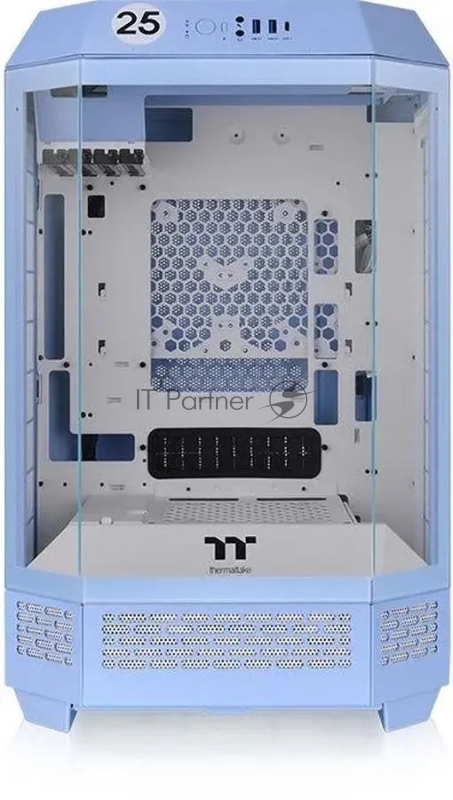 Корпус Thermaltake The Tower 300 Hydrangea голубой без БП miniITX 8x120mm 6x140mm 2xUSB3.0 audio bott PSU