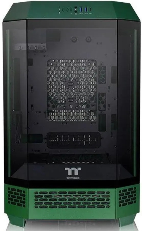 Корпус Thermaltake The Tower 300 Racing Green зеленый без БП miniITX 8x120mm 6x140mm 2xUSB3.0 audio bott PSU