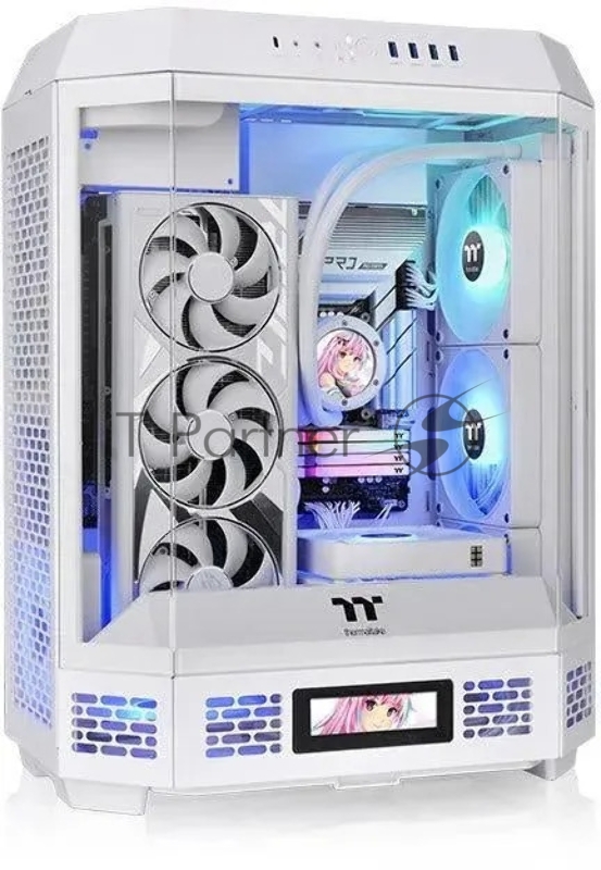 Корпус Thermaltake The Tower 600 Snow белый без БП ATX 13x120mm 9x140mm 4xUSB3.0 audio bott PSU