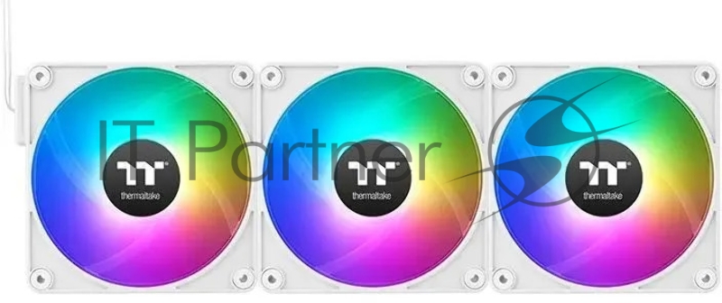 Вентилятор для корпуса Thermaltake CT120 EX Sync ARGB 120х120x25 белый 4-pin 28.5дБ (упак.:3шт) (CL-F190-PL12SW-A) Ret