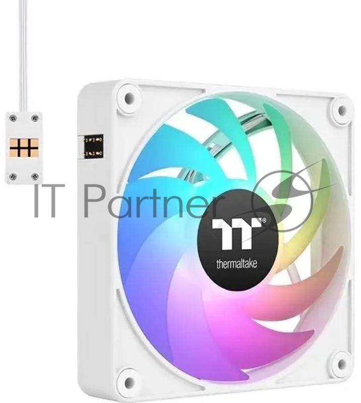 Вентилятор для корпуса Thermaltake CT120 EX Sync ARGB 120х120x25 белый 4-pin 28.5дБ (упак.:3шт) (CL-F190-PL12SW-A) Ret