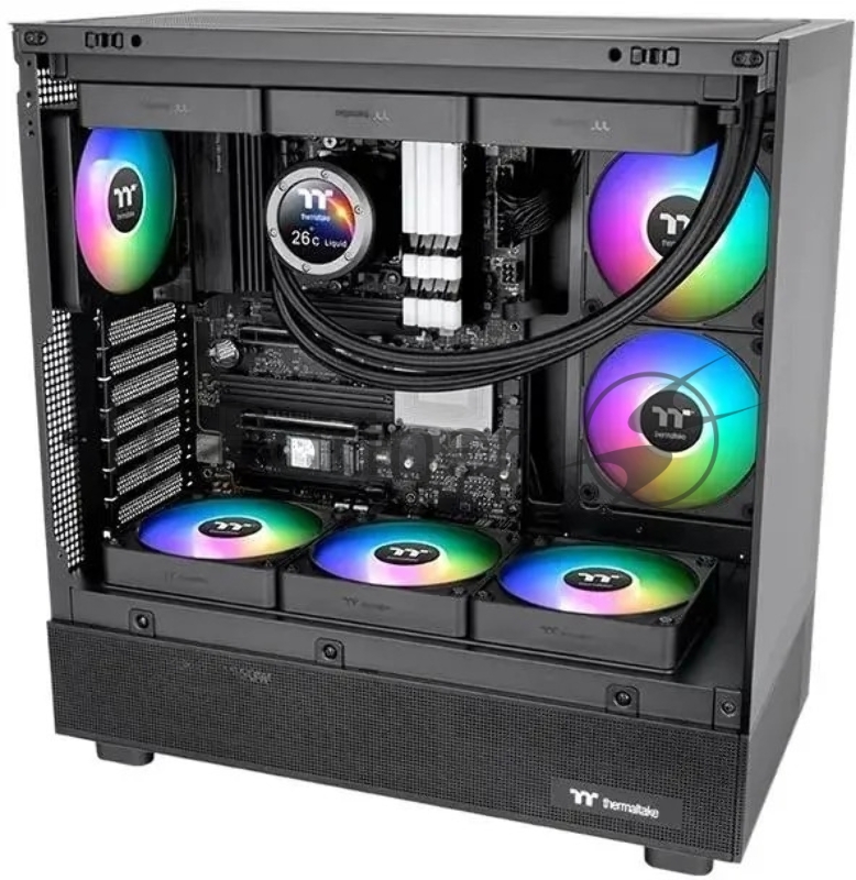 Вентилятор для корпуса Thermaltake CT120 EX Sync ARGB 120х120x25 черный 4-pin 28.5дБ (упак.:3шт) (CL-F181-PL12SW-A) Ret