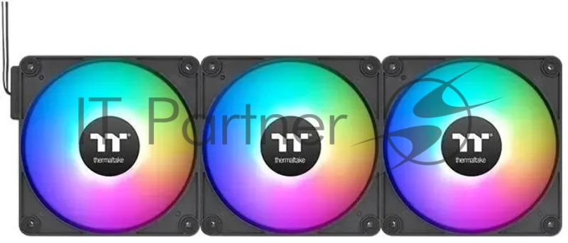Вентилятор для корпуса Thermaltake CT120 EX Sync ARGB 120х120x25 черный 4-pin 28.5дБ (упак.:3шт) (CL-F181-PL12SW-A) Ret