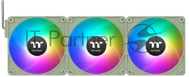 Вентилятор для корпуса Thermaltake CT120 EX Sync Matcha ARGB 120х120x25 зеленый 4-pin 28.5дБ (упак.:3шт) (CL-F196-PL12MG-A) Ret