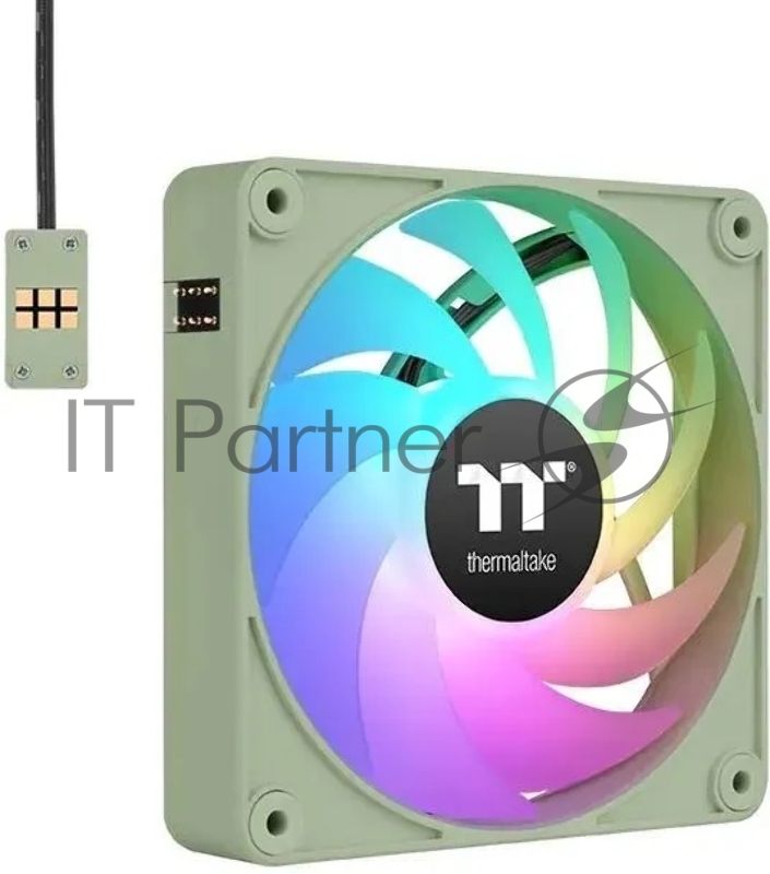 Вентилятор для корпуса Thermaltake CT120 EX Sync Matcha ARGB 120х120x25 зеленый 4-pin 28.5дБ (упак.:3шт) (CL-F196-PL12MG-A) Ret