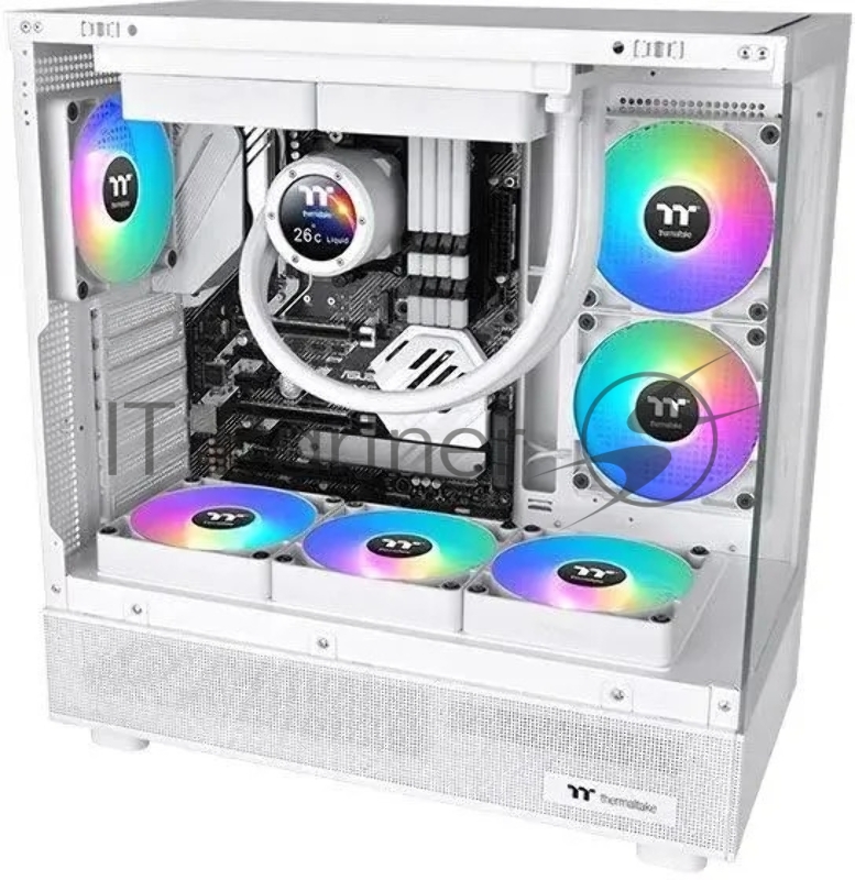 Вентилятор для корпуса Thermaltake CT120 Sync Reverse ARGB 120х120x25 белый 4-pin 31.2дБ (упак.:2шт) (CL-F175-PL12SW-A) Ret