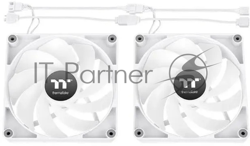 Вентилятор для корпуса Thermaltake CT120 Sync Reverse ARGB 120х120x25 белый 4-pin 31.2дБ (упак.:2шт) (CL-F175-PL12SW-A) Ret