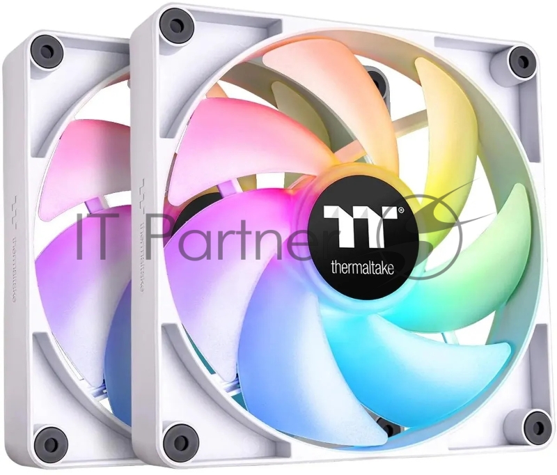 Вентилятор для корпуса Thermaltake CT140 ARGB 140х140x25 белый 4-pin 30.5дБ (упак.:2шт) (CL-F154-PL14SW-A) Ret