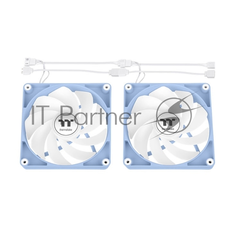 Вентилятор для корпуса Thermaltake CT140 Sync Hydrangea Reverse ARGB 140х140x25 голубой 4-pin 32.8дБ (упак.:2шт) (CL-F201-PL14BU-A) Ret