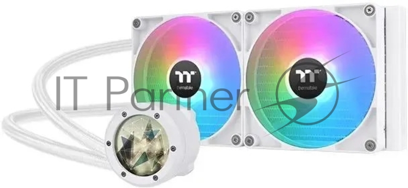 Система водяного охлаждения Thermaltake TH280 V2 Ultra Snow ARGB Soc-AM5/AM4/1151/1200/1700 белый 4-pin 34.7dB Al+Cu LCD Ret (CL-W406-PL14SW-A)