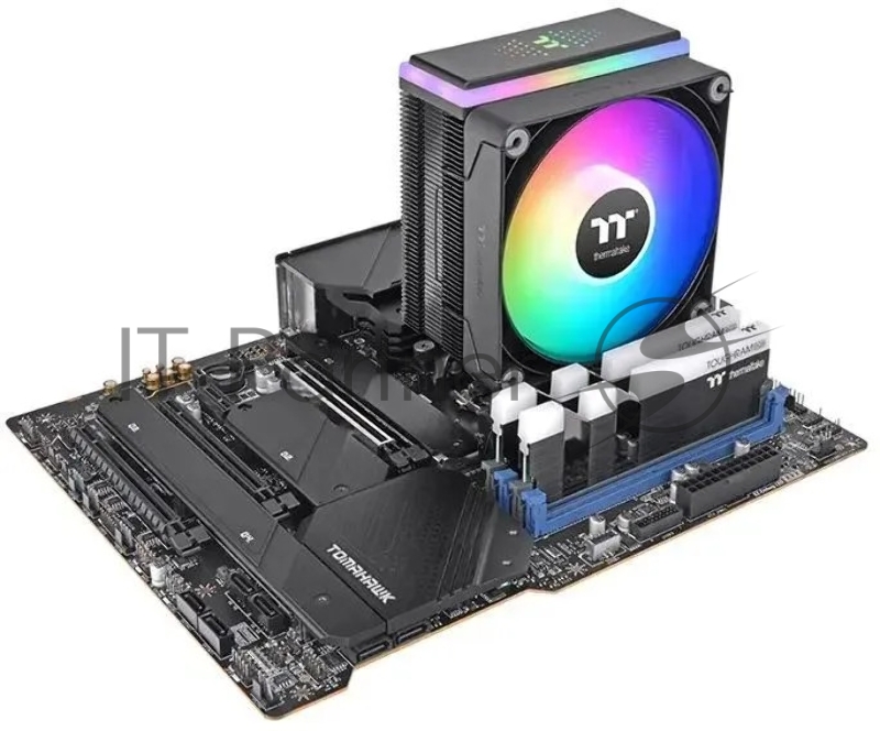 Устройство охлаждения (кулер) Thermaltake Astria 200 ARGB Soc-AM5/AM4/1151/1200/1700 черный 4-pin 26.8dB Al 210W Ret (CL-P119-AL12SW-A)