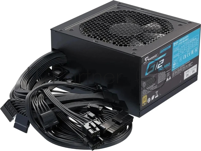Блок питания Seasonic ATX 650W G12 GC-650 80+ gold (20+4pin) APFC 120mm fan 6xSATA RTL