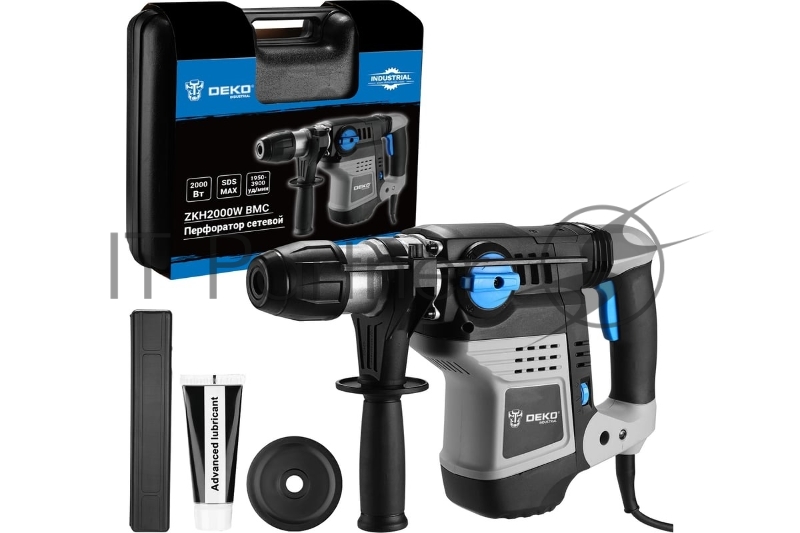 Перфоратор Deko ZKH2000W, 2000Вт, в кейсе 084-1030