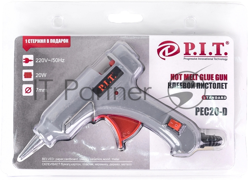 Клеевой пистолет P.I.T. PEC20-D 20Вт