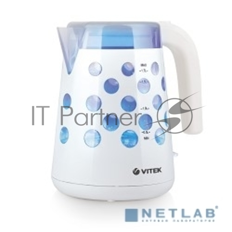 Чайник Vitek VT-7048 W Мощность: 2200 Вт. Объем: 1,7 л. Материал корпуса: термостойкий пластик. Тип нагревательного элемента: скрытый. Блокировка включения без воды. Индикация включения. Индикатор уровня воды. Фильтр. Подсветка. Контроллер Strix. Дек