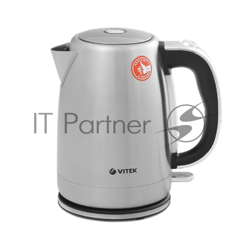 Чайник электрический Vitek VT-7079 1.7л. 2200Вт стальной/черный