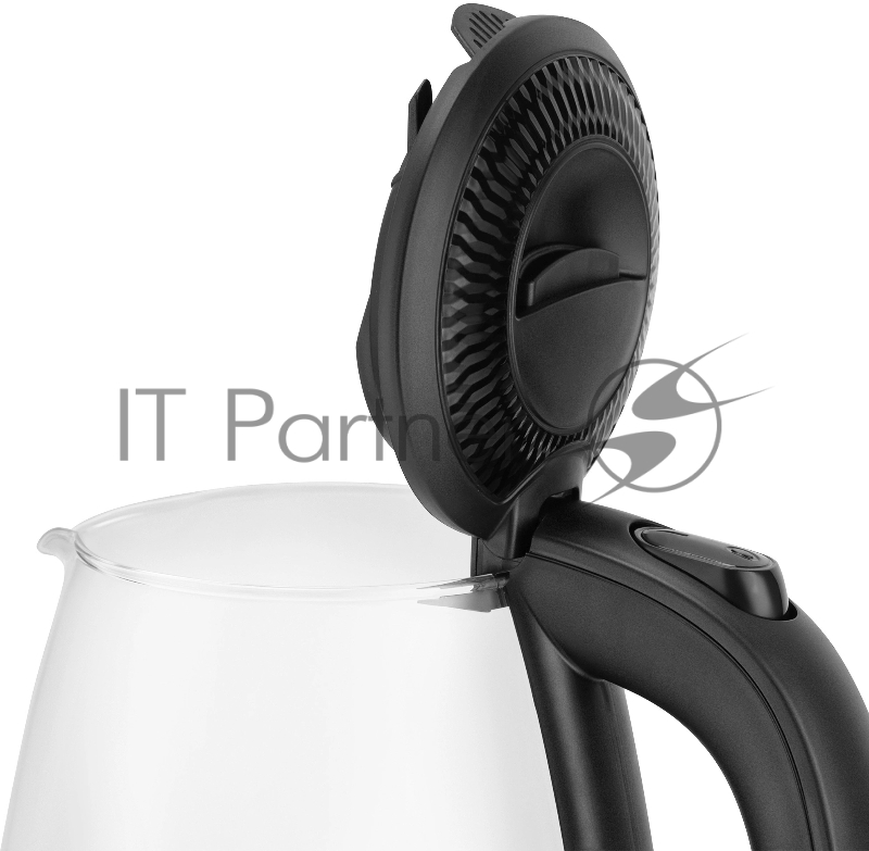 Чайник электрический Vitek VT-7074 1.7л. 2200Вт прозрачный/черный корпус: стекло/пластик