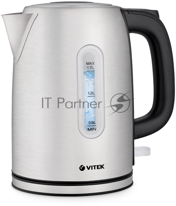 Чайник электрический Vitek VT-1140 1.7л. 2200Вт корпус: нерж.сталь, серебристый/черный